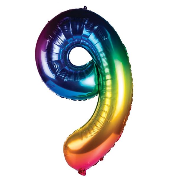 Balloon Helium Foil Rainbow 9 (106cm)