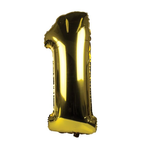 Balloon Helium Foil Gold 1 (106cm)