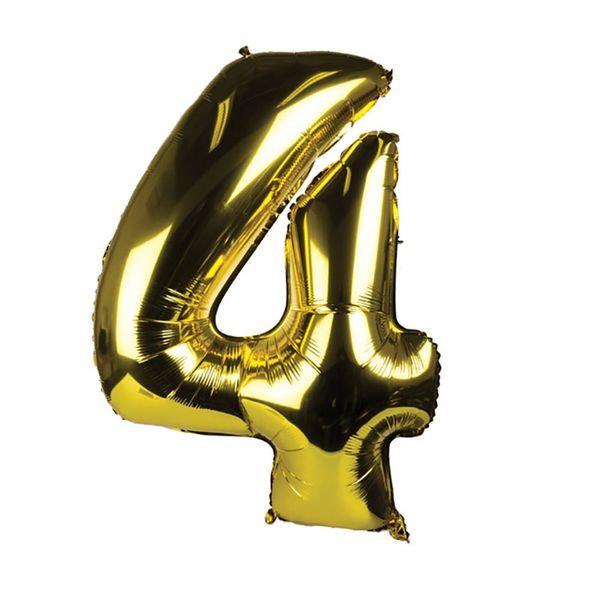 Balloon Helium Foil Gold 4 (106cm)