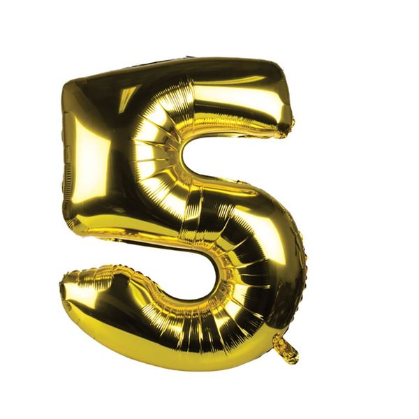 Balloon Helium Foil Gold 5 (106cm)