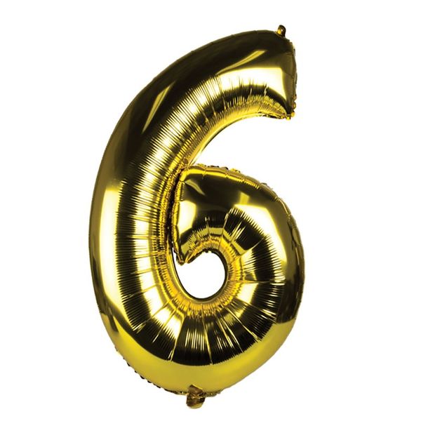Balloon Helium Foil Gold 6 (106cm)