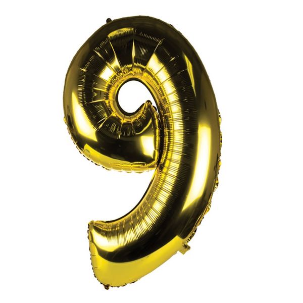 Balloon Helium Foil Gold 9 (106cm)