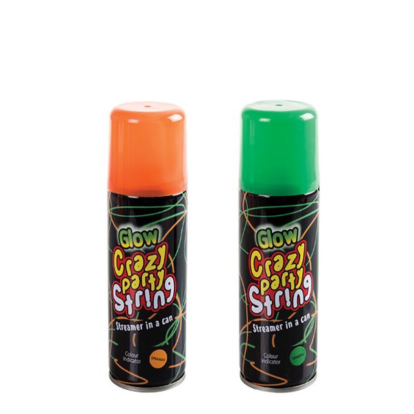 2 x Party-spray String Glow In Dark