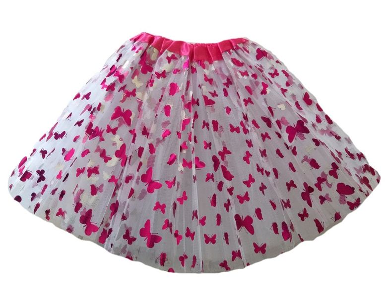 G4A - Kids Butterfly Tutu Skirt - Hot Pink