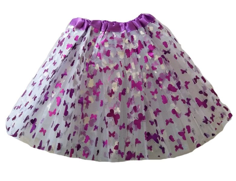 G4A - Kids Butterfly Tutu Skirt - Purple