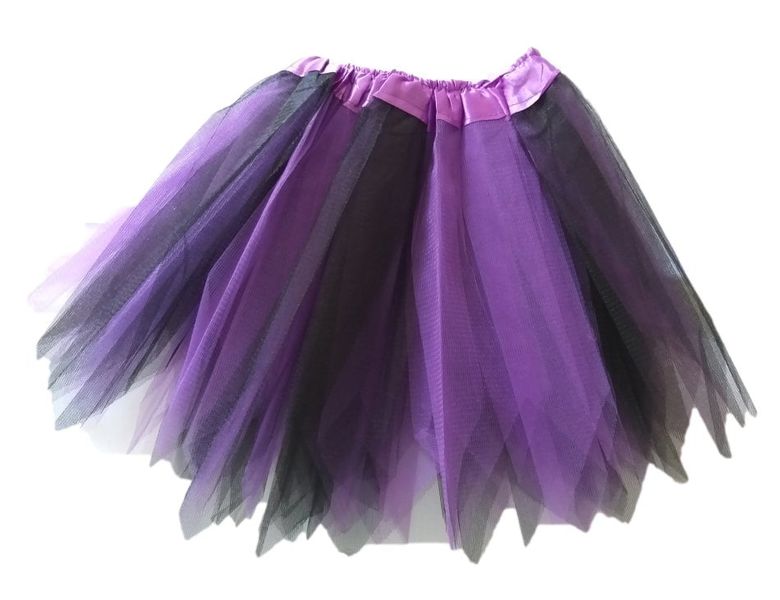 G4A - Kids Strips Multi-Color Tutu Skirt - Purple