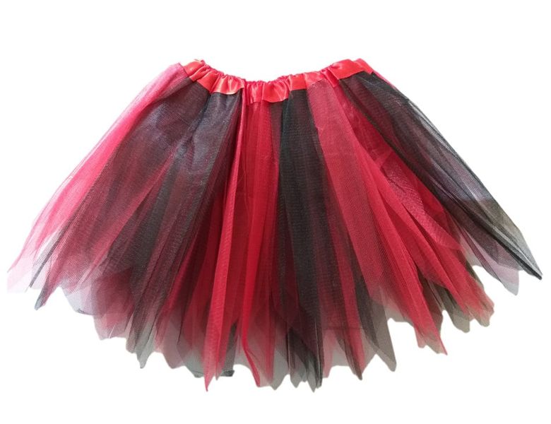 G4A - Kids Strips Multi-Color Tutu Skirt - Red
