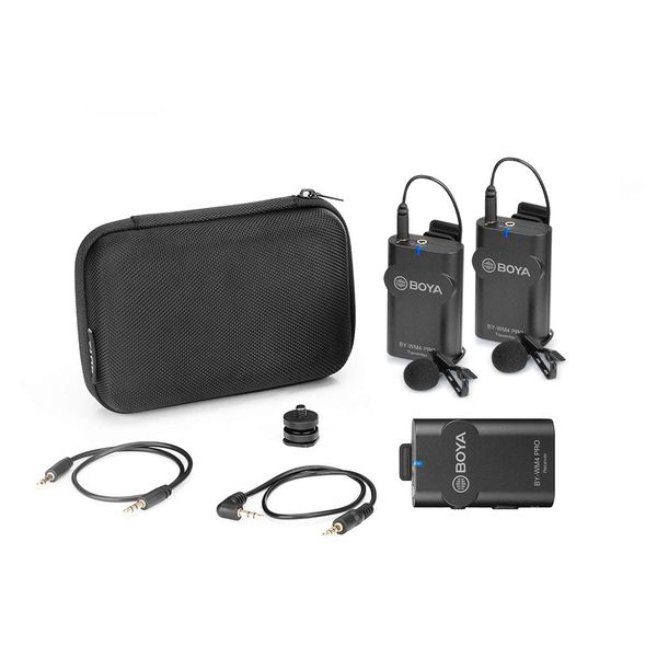 Boya 2.4GHz Dual-Channel Digital Wireless Microphone System