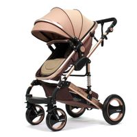 Belecoo stroller 2 in 1 Foldable Baby Pram - Khaki | Buy Online in ...