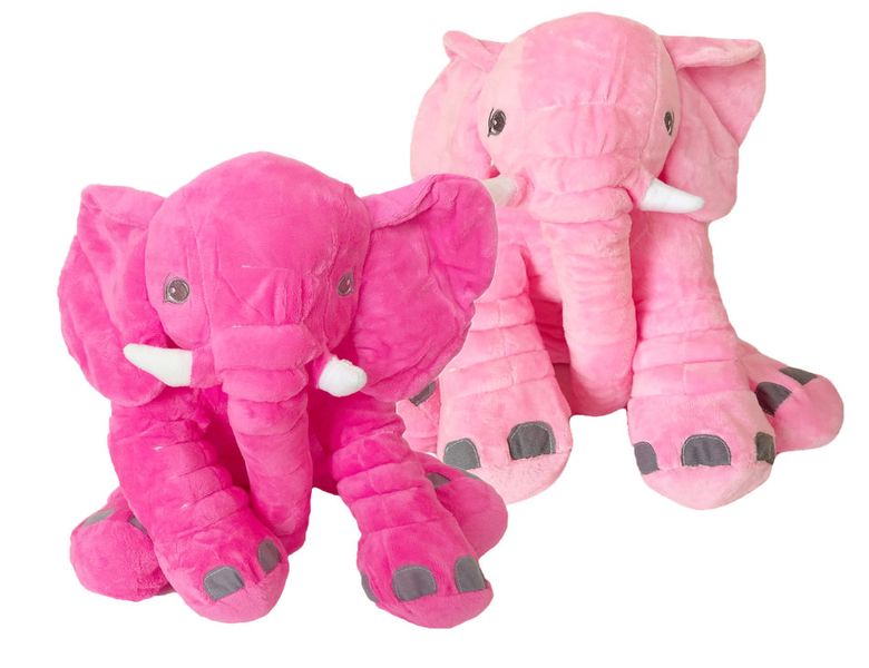 G4A - Elephant Plush Toy/Pillow Combo: Hot Pink &amp; Light Pink (+/-35cm)