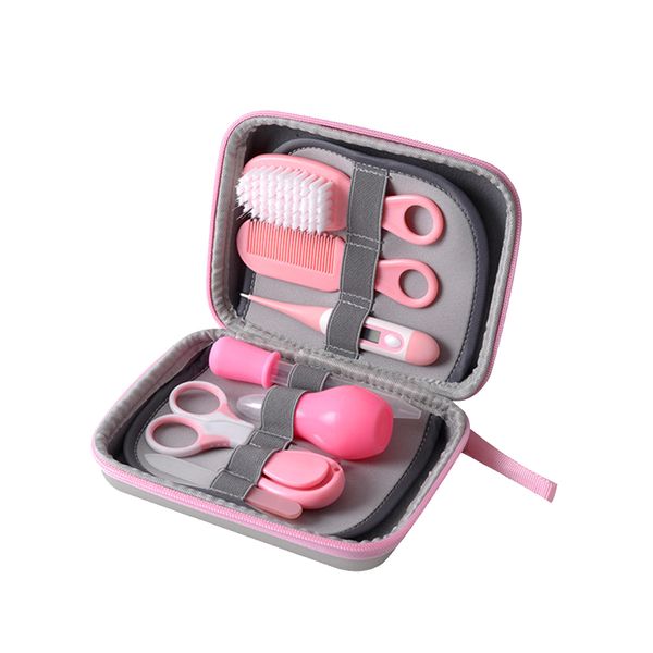 8 in 1 Essential Baby Grooming Healthcare Kit - Pink