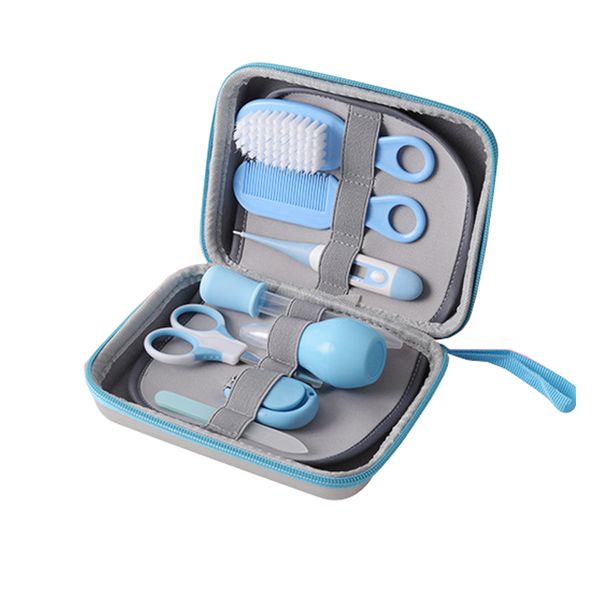 8 in 1 Essential Baby Grooming Healthcare Kit - Blue
