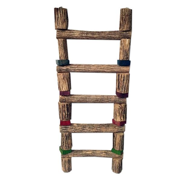 Petsa 5 Step Wooden Parrot Ladder