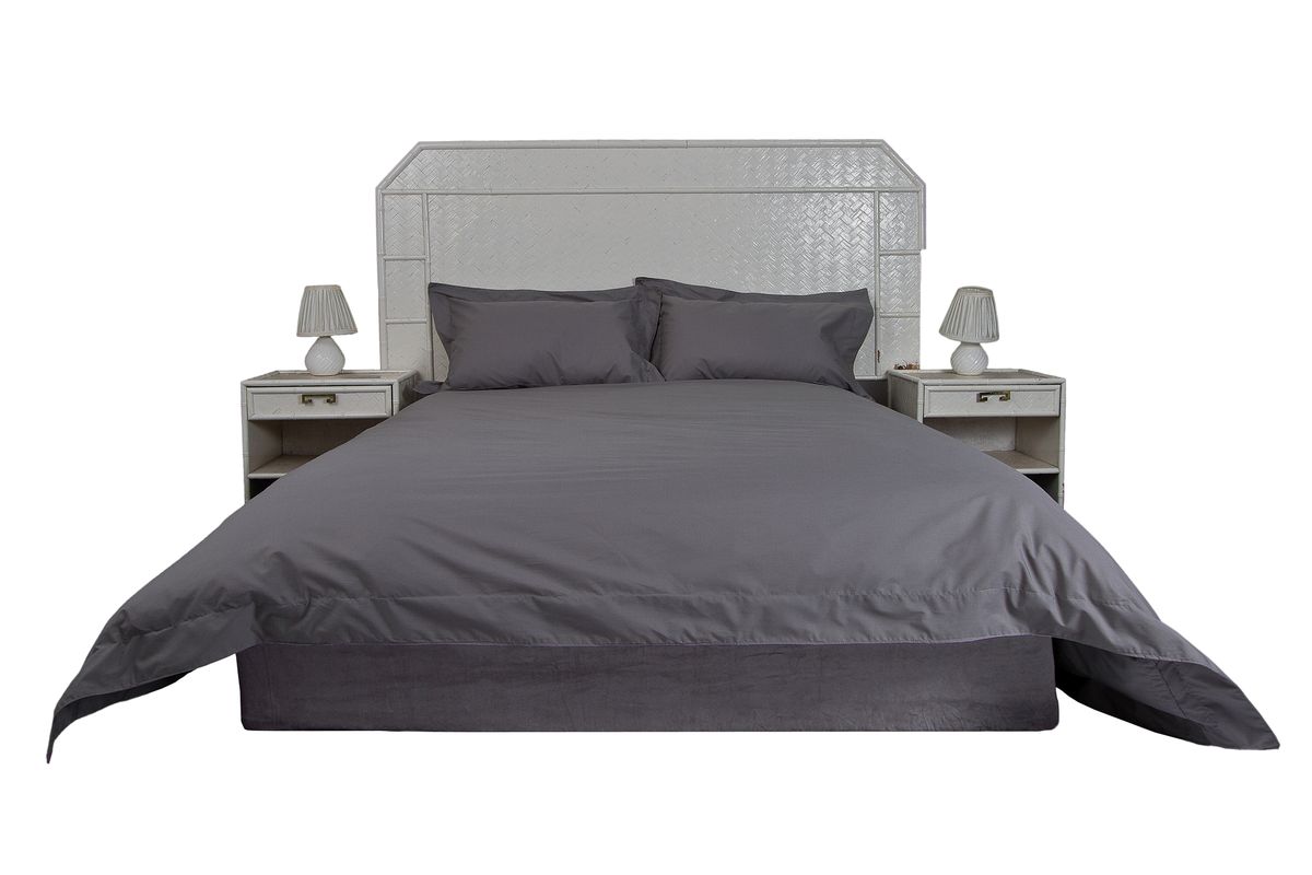 Dreyer Polycotton Percale 200TC Oxford Duvet Cover Set Grey Shop