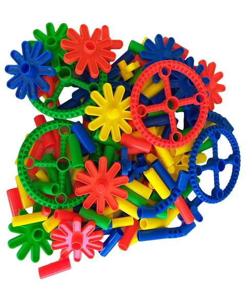G4A - Wheels and Gears (145 Pieces) - Educational Building Blocks Type 24