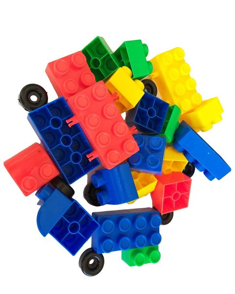 G4A-Big Blocks &amp; wheels 2 (60 Pieces) - Educational Building Blocks Type 20