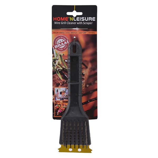 Bulk Pack x 3 Home 'N Leisure Nylon Braai Grid Cleaner 21cm