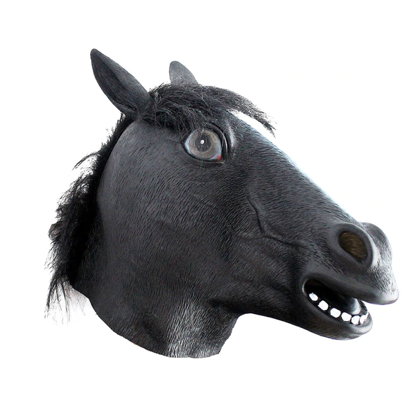 Black Horse Latex Mask