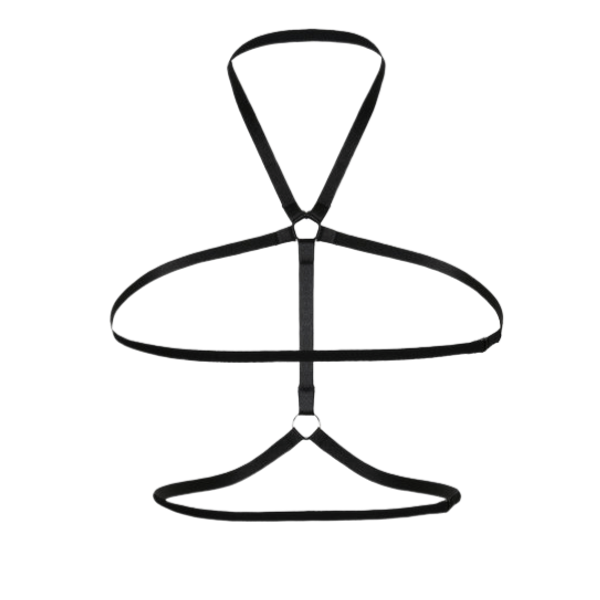 Talullah Suede - Charcoal Cerdanya Body Lingerie Cage