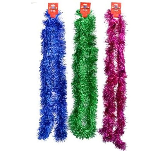 Bulk Pack x 3 Xmas Garland Tinsel 13cmx2m