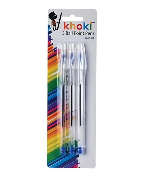 Bulk Pack x 12 Blue Pen Ball Point 3pcs Per Pack