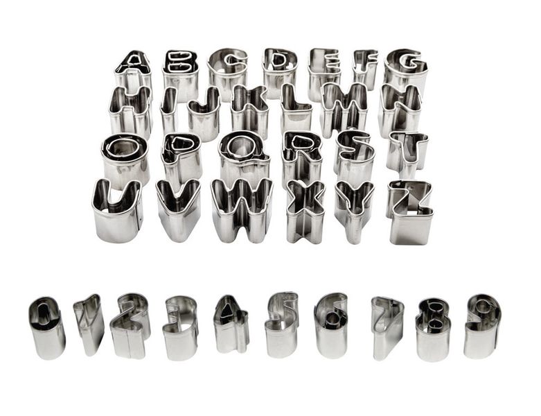 PME - Fondant Cutters for Cake Decorating - Letters &amp; Numbers