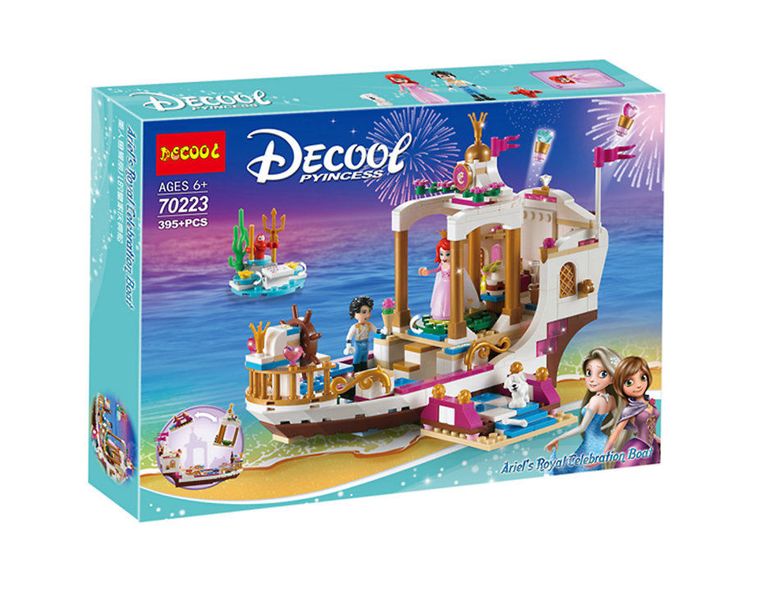 G4A - DECOOL 70223- 395+ pcs, Ariel's royal celebration boat