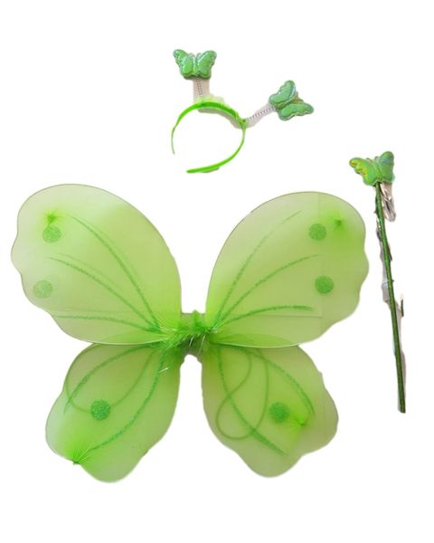 G4A - Butterfly wing set: Green (Set of 3)