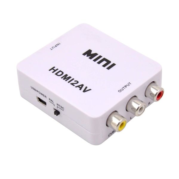 HDMI to AV 3RCA Composite Video Audio Converter Adapter