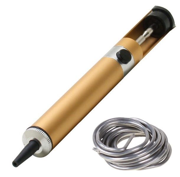 Kendo De Soldering Pump &amp; Solder Wire 15g 1.6mm (Solder Sucker)