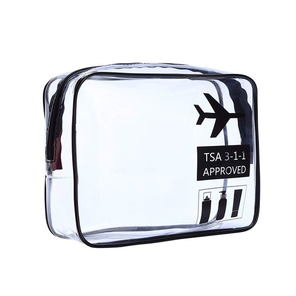 HomeFX Transparent Travel Toiletry Bag