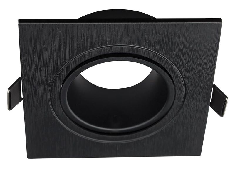 Recessed Straight Square PC Down lighter with Antiglare Ring C/O:75mm