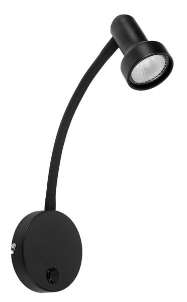 Metal Wall Bracket with Switch and Flexible Rubber Arm