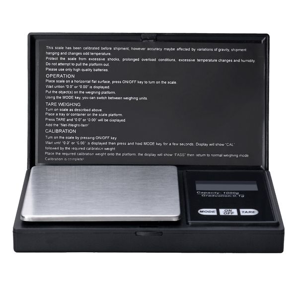 1000g/0.1g Digital Pocket Jewellery Scale