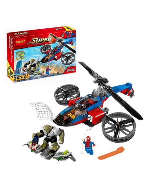G4A - Decool 7106, 299+ pcs - The Spider-Helicopter Rescue