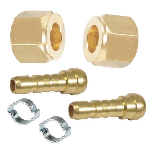 Matweld 9/16" Hose Tail and Nut Set Oxygen RH (6 Piece)