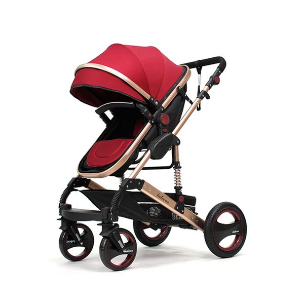 Belecoo-Baby Stroller 2 in 1 Child Pram - Red
