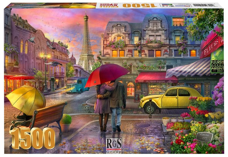RGS Group Raining In Paris 1500 Piece Jigsaw Puzzle