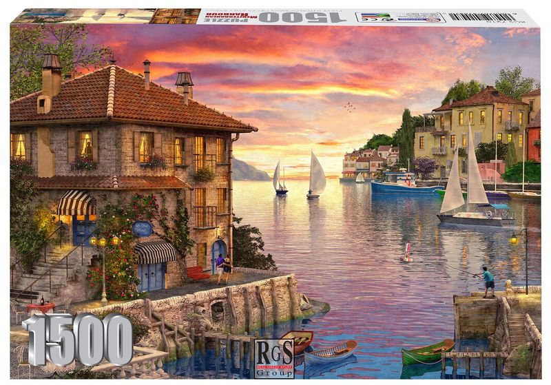 RGS Group The Mediterranean Harbour 1500 Piece Jigsaw Puzzle