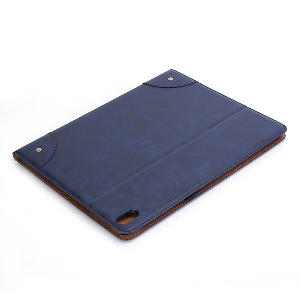 Faux Leather Flip Case for iPad Pro 12.9 (2018) Navy