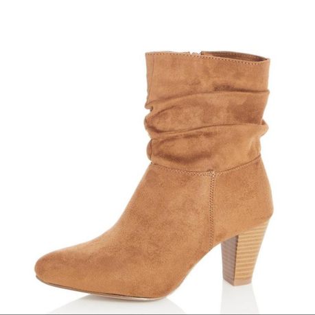 tan heeled ankle boots uk