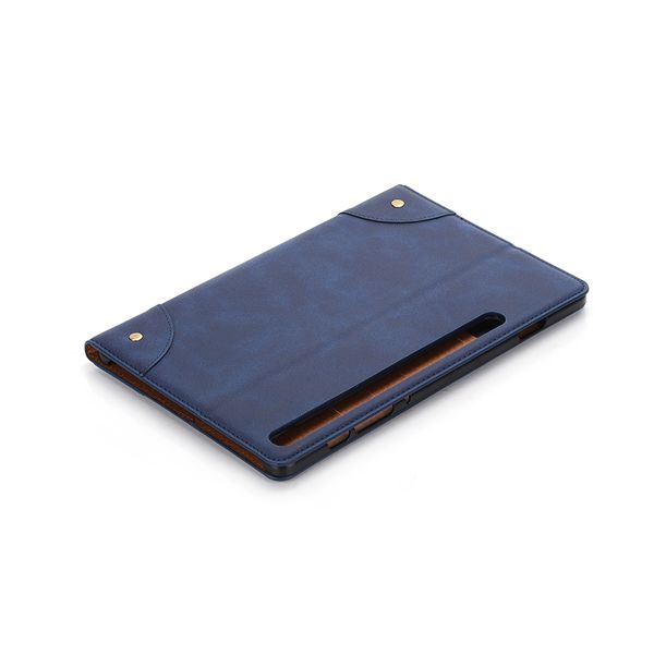 Faux Leather Flip Case for Samsung Tab S6 Navy