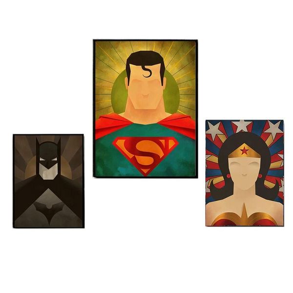 Canvas 3 Set Superman and Friends