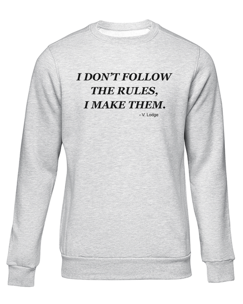 JuiceBubble I Don't Follow Rules Sweater -Grey