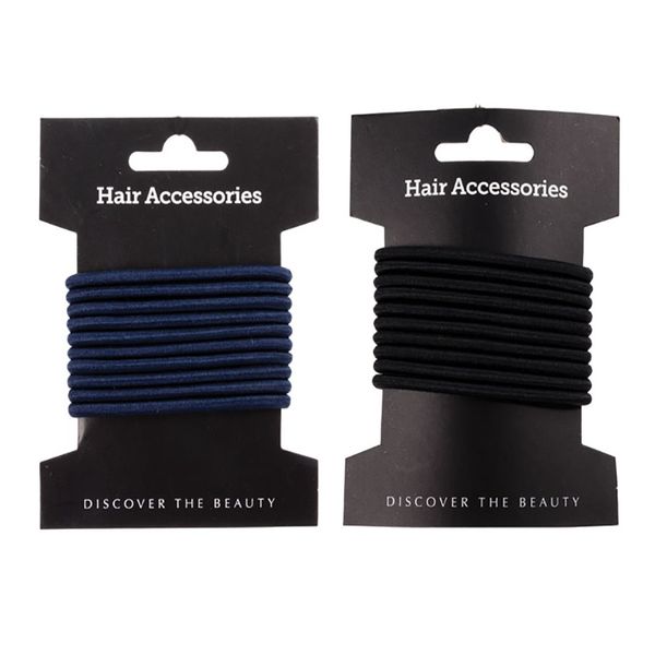 Bulk Pack x 2 Thick Hair Band Elastic 10pc No Joint