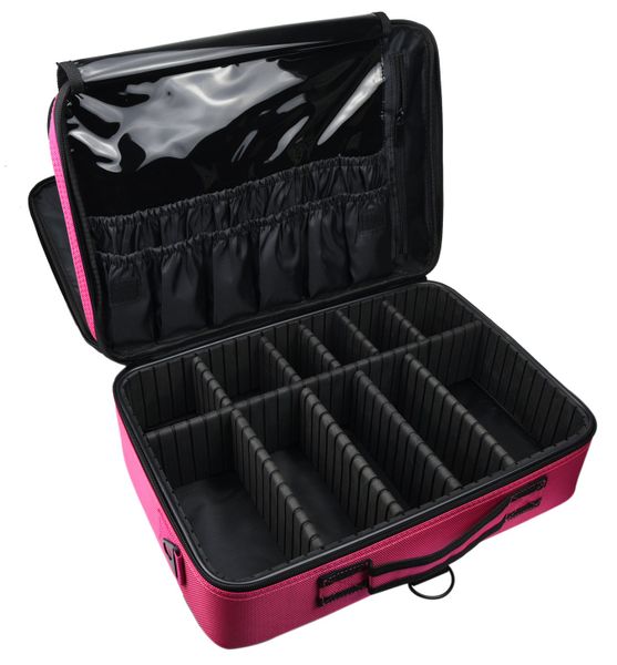 Portable Makeup Travel Storage Bag Big - Pink