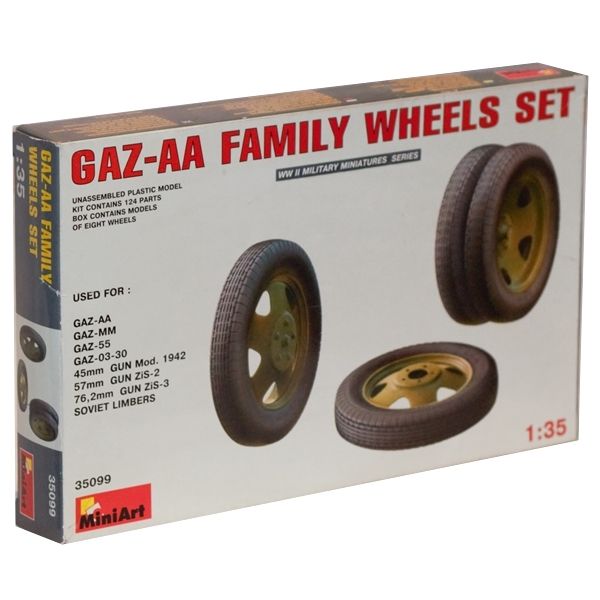 MiniArt 35099 1/35 Gaz-AA Wheels Set
