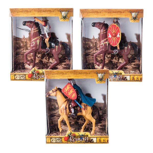 Bulk Pack x 3 Boys Playset Figurine Roman Warrior