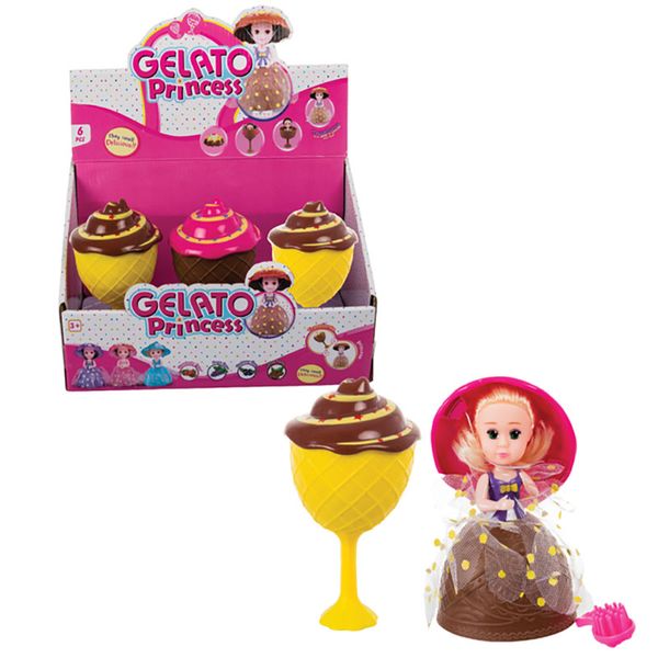 Bulk Pack x 6 Scented Doll In Ice Cream Cone Assorted