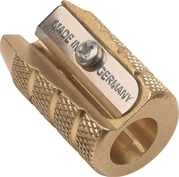 M&amp;R Bullet Design Brass Sharpener 1 Hole Gift Packaging
